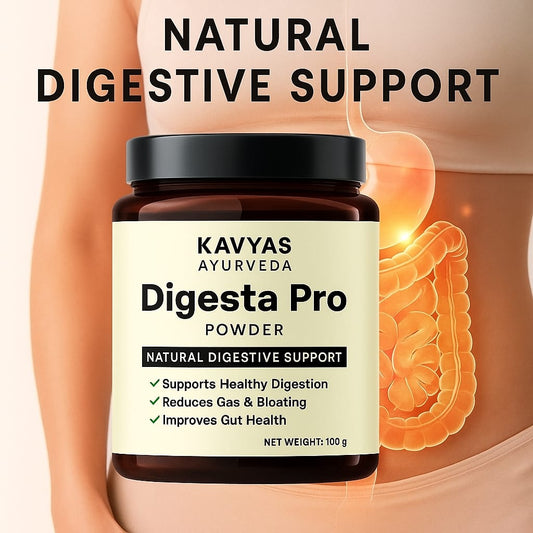 Digesta Pro Powder by Kavyas Ayurveda – Ayurvedic Digestive & Acidity Relief Formula (250gm)