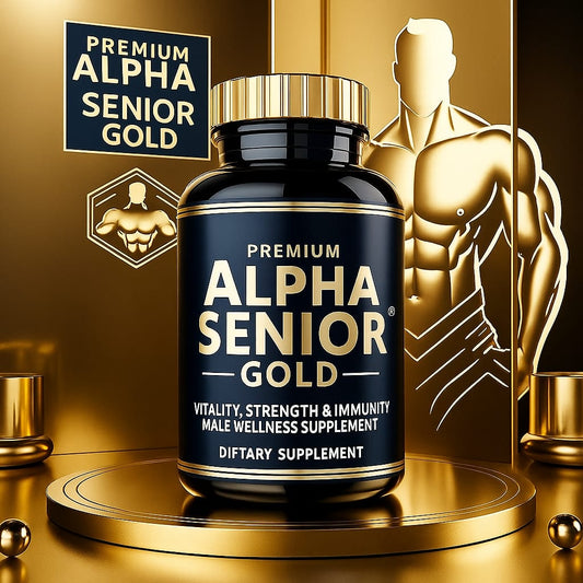 Alpha Senior Gold Capsule – Ayurvedic Men’s Vitality & Strength Formula (30 Capsules)