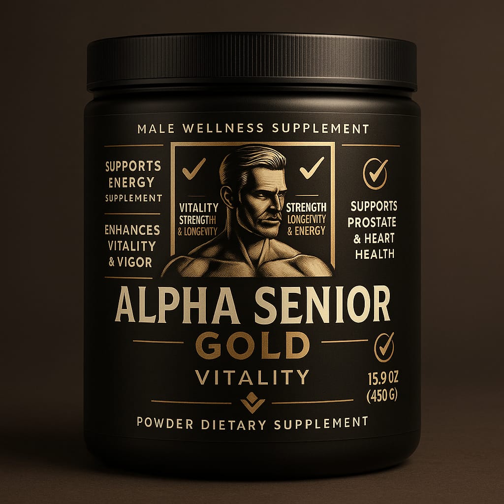 Alpha Men Wellness Gold Powder – Ayurvedic Shakti & Stamina Booster for Men (240gm)