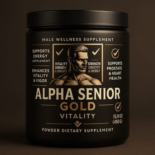 Alpha Men Wellness Gold Powder – Ayurvedic Shakti & Stamina Booster for Men (240gm)