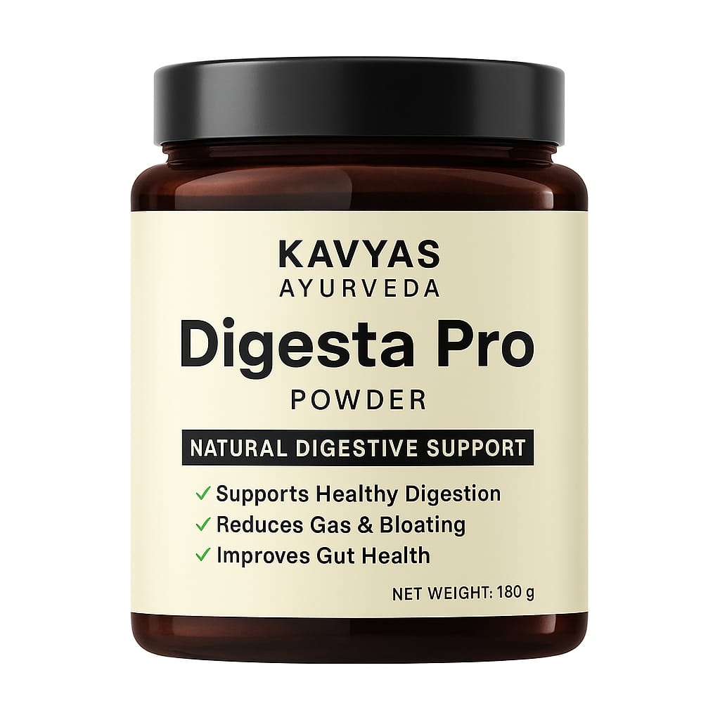 Digesta Pro Powder by Kavyas Ayurveda – Ayurvedic Digestive & Acidity Relief Formula (250gm)