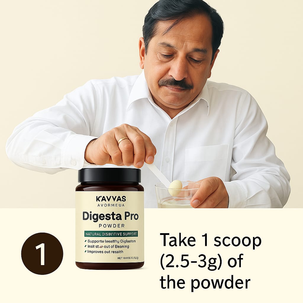 Digesta Pro Powder by Kavyas Ayurveda – Ayurvedic Digestive & Acidity Relief Formula (250gm)