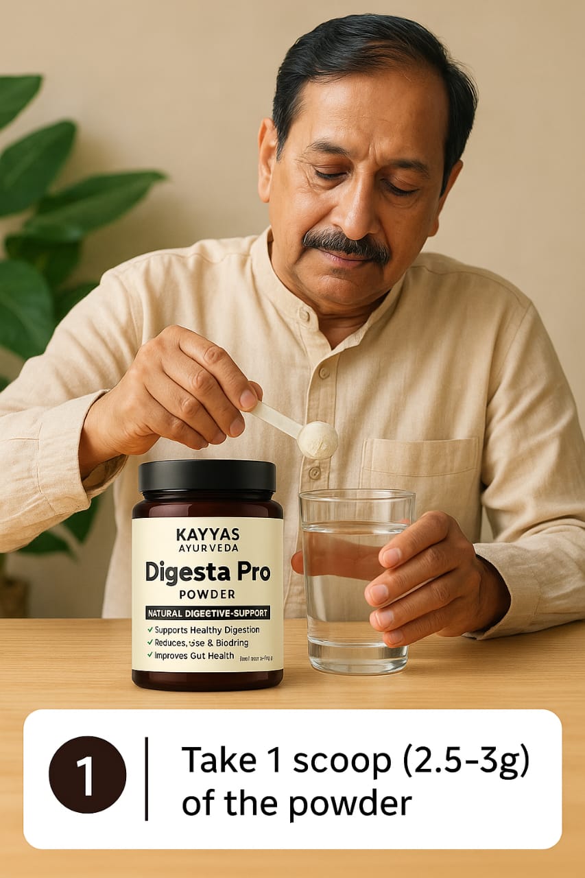 Digesta Pro Powder by Kavyas Ayurveda – Ayurvedic Digestive & Acidity Relief Formula (250gm)