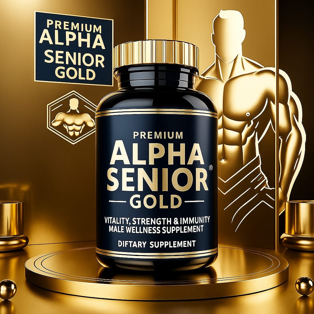 Alpha Senior Gold Capsule – Ayurvedic Men’s Vitality & Strength Formula (30 Capsules)